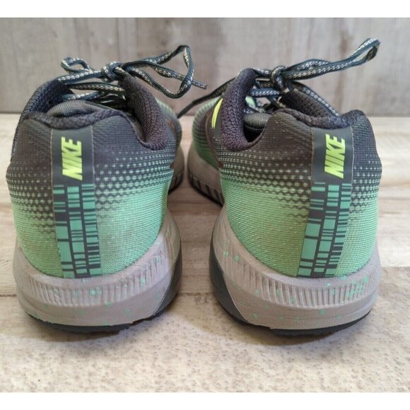 ✅Nike Air Zoom Structure 20 H2O Shield Womens 8.5 Running Shoe GREEN Dynamic Fit - Picture 7 of 15